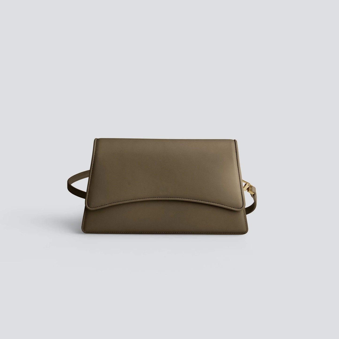 Soft Nappa Leather Magnetic Flap Mini Arch Crossbody Small Bag