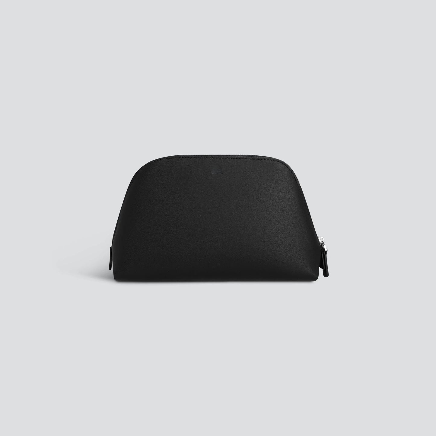 Premium Leather Structured Small Cosmetic Pouch Bag