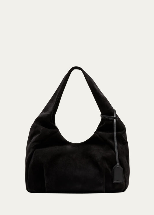 Soft Suede Large Slouchy Magnetic Shoulder Hobo Bag