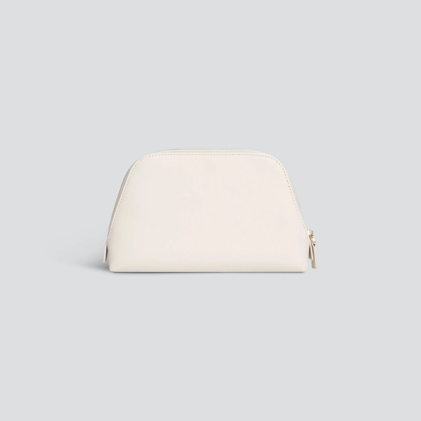 Premium Leather Structured Small Cosmetic Pouch Bag