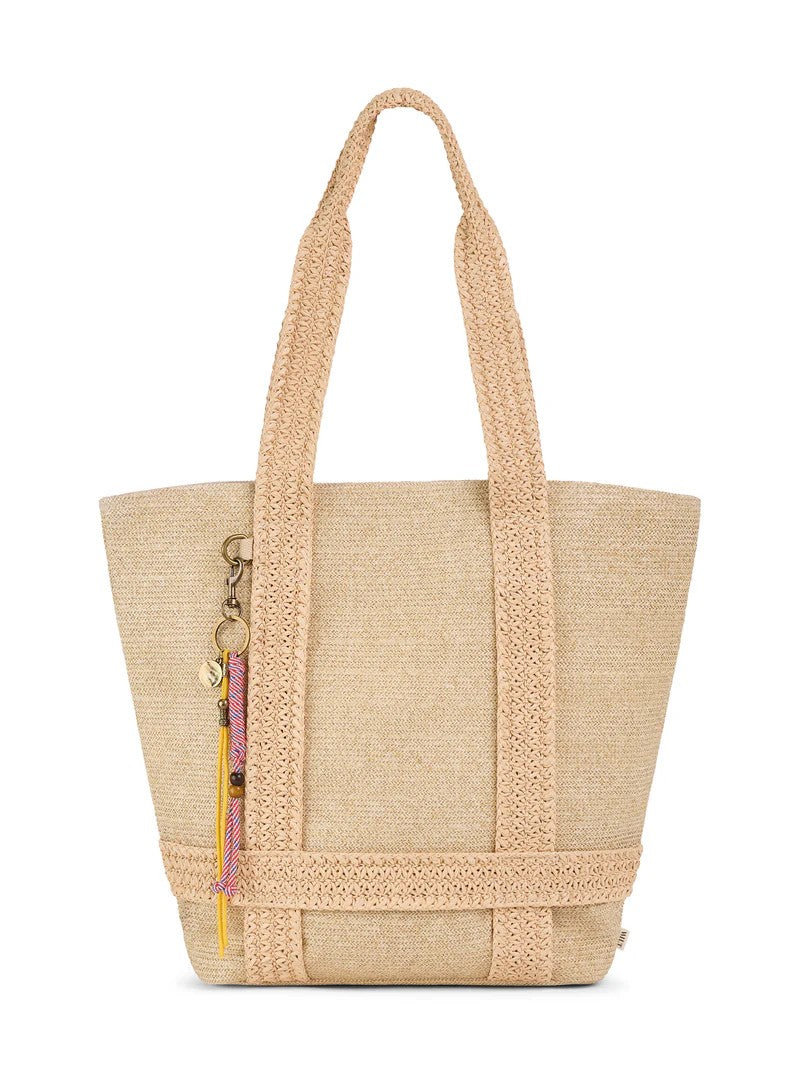 Knit Straw Fully Lined Daily Large Capacity Straw Tote Bag