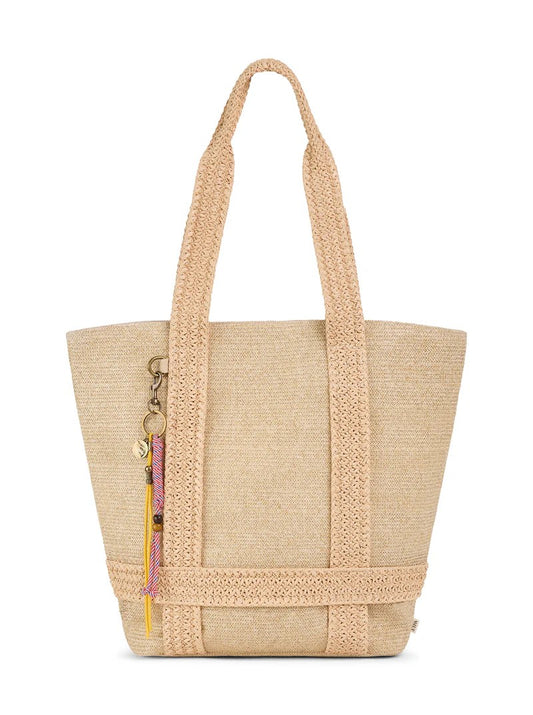 Knit Straw Fully Lined Daily Large Capacity Straw Tote Bag