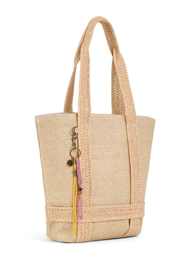 Knit Straw Fully Lined Daily Large Capacity Straw Tote Bag